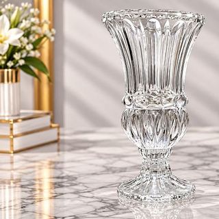 BÌNH CẮM HOA THUỶ TINH CÓ CHÂN 25cm DSHP131-250L1 (T12)