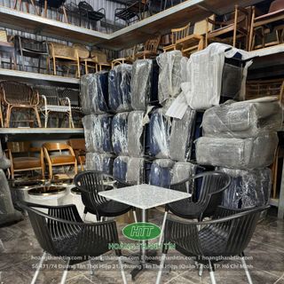 Ghế nhựa màu đen. Ghế cafe nhựa ngoài trời. Ghế nhựa cafe giá rẻ