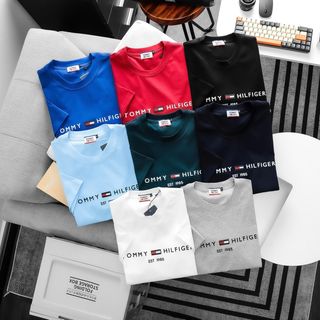 Mẫu áo căn bản nhà TM với thiết kế đơn giản.  Chất áo cotton 4c mềm mịn, mát mẻ thấm hút tốt.