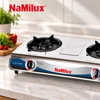 BẾP GAS ĐÔI INOX NAMILUX DMN-68KPS