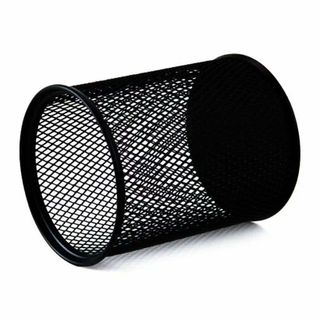 Cốc Cắm bút sắt tròn Đen Guangbo WZ5922