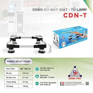 Chân đỡ máy giặt, tủ lạnh 48-66cm - CDN-T