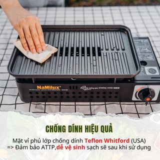 BẾP NƯỚNG GAS TÍCH NHIỆT KHÔNG KHÓI NAMILUX NH-84F