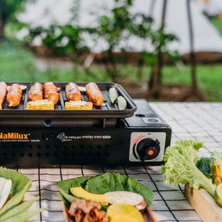 BẾP NƯỚNG GAS TÍCH NHIỆT KHÔNG KHÓI NAMILUX NH-84F