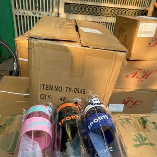 Bình Nước Nhựa Sport Nắp Bật (THÙNG 60C)