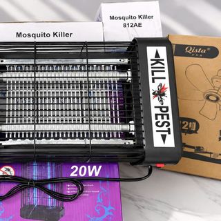 ĐÈN BẮT MUỖI & CÔN TRÙNG KILL PEST 20w – BÓNG THỦY TINH 44×20cm