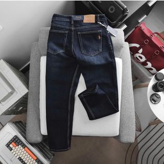 JEAN PL nam. Jean slim ống đứng. Vải 9 phẩm dày dặn  co dãn.