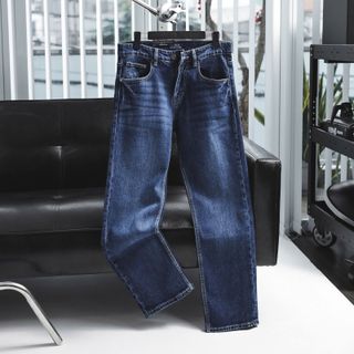 JEAN PL nam. Jean slim ống đứng. Vải 9 phẩm dày dặn  co dãn.