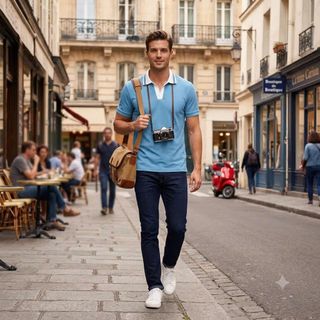 Polo Goat nam, chất cá sấu coton 100% 4c xịn.