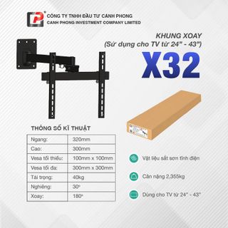 Giá Treo Tivi Xoay 19-43inch - X32