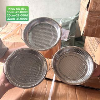 Khay ráo dầu kèm vỉ- 18cm/20cm/22cm