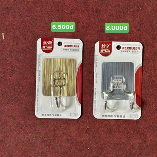 Vỉ 1 móc dán tường chịu lực- 1 chấu(5.700đ)/2 chấu(7.200đ)