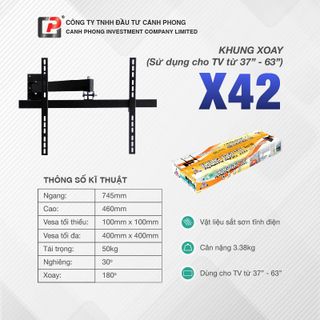 Gía treo Tivi Xoay 37-63inch - X42