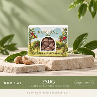 Hạt điều rang muối Nuridal 250g