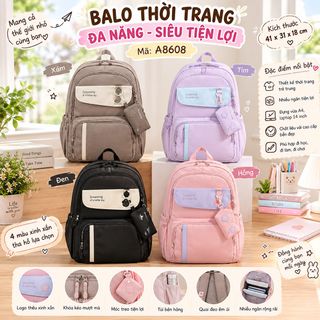 BALO THỜI TRANG A8608 – MÀU XINH, FORM GỌN, CÀNG NHÌN CÀNG ƯNG