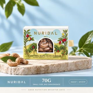 Hạt điều rang muối Nuridal 70g