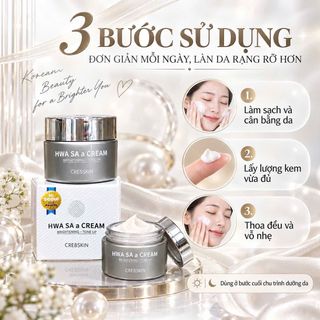 Kem cá hồi Cre8skin ngày 20g trắng