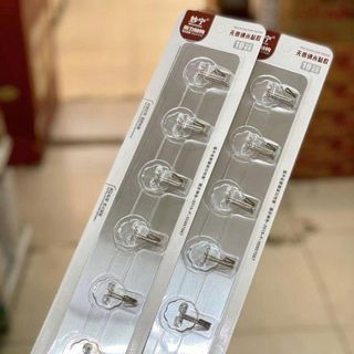 THANH 6 MÓC DÁN TƯỜNG INOX SIÊU DÍNH (T300)