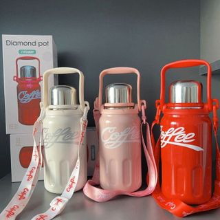 BÌNH GIỮ NHIỆT INOX 1200ml COFFEE CÓ QUAI XÁCH (T40)