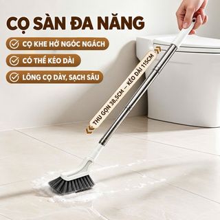 Chổi Cọ Nhà Vệ Sinh Cán Dài Đầu Chữ L Đa Năng