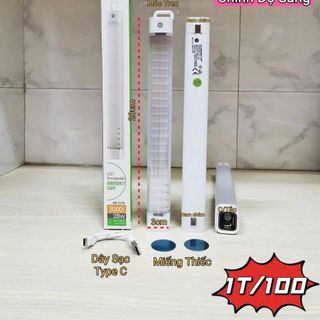 ĐÈN TÍCH ĐIỆN BÓNG DÀI 28cm 2 CHẾ ĐỘ DP-7173 (T100)