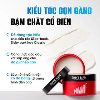 Sáp Vuốt Tóc Rhys Man 3S Pomade 90g Chính Hãng | SÁPITAL