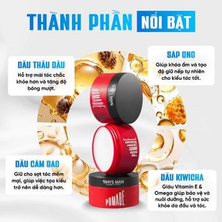 Sáp Vuốt Tóc Rhys Man 3S Pomade 90g Chính Hãng | SÁPITAL