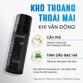 Xịt Khử Mùi Hôi Chân Rhys Man Cool 100ml | SÁPITAL