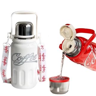 BÌNH GIỮ NHIỆT INOX 800ml COFFEE CÓ QUAI XÁCH (T40)