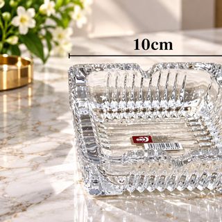 GẠT TÀN THUỐC THUỶ TINH VUÔNG 10cm (T48)