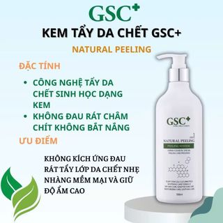 Tẩy da chết mặt GSC Natural Peeling 500ml dạng kem [mỹ phẩm Hàn Quốc]