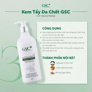 Tẩy da chết mặt GSC Natural Peeling 500ml dạng kem [mỹ phẩm Hàn Quốc]