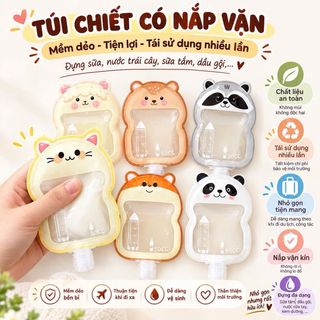Bộ 18 chiếc túi chiết Có nắp vặn