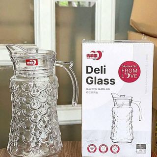 BÌNH NƯỚC THỦY TINH DELI CAO CẤP 1,7L YZH34 (T12)