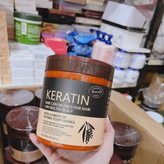 Kem ủ tóc Keratin nâu tím, ủ tóc Keratin hair mask