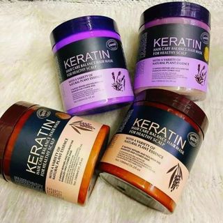 Kem ủ tóc Keratin nâu tím, ủ tóc Keratin hair mask