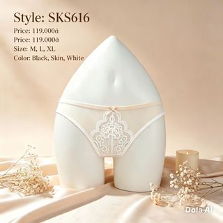 Quần Lót Nữ Thun Lạnh Phối Ren SKS616