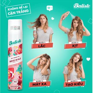 Dầu Gội Khô Batiste Dry Shampoo 200Ml