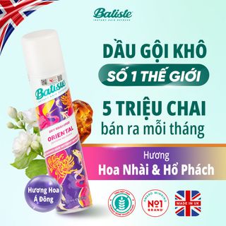 Dầu Gội Khô Batiste Dry Shampoo 200Ml