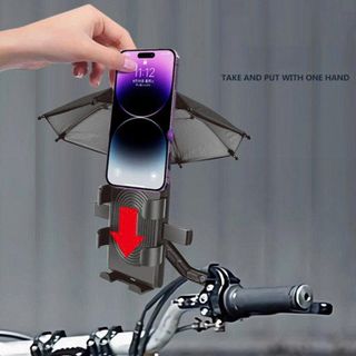 GIÁ ĐỠ ĐIỆN THOẠI GẮN XE MÁY S506 KÈM DÙ (T100)