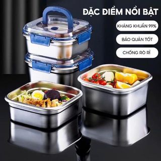HỘP LẠNH INOX CÓ NẮP QUAI 1800ML (T240)