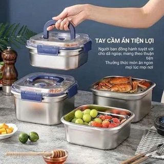 HỘP LẠNH INOX CÓ NẮP QUAI 1800ML (T240)