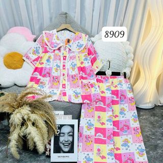 BỘ TOLE CỔ SEN RUBY FREESIZE (8909)