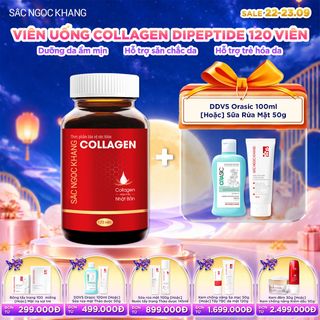 Viên Uống Collagen Dipeptide Sắc Ngọc Khang [Hộp 120 Viên] KÈM QUÀ TẶNG