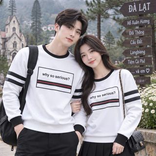 áo cặp đôi phối in siêu đẹp