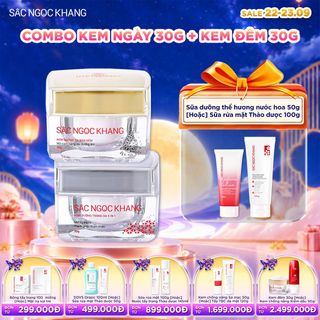 COMBO Kem Dưỡng Trắng Da - Mờ Nám Sạm Ngày & Đêm [Hộp 30g] KÈM QUÀ TẶNG
