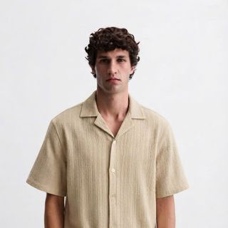 Sơ Mi Nam. Chất cotton vải dệt vân dọc nổi tinh tế.