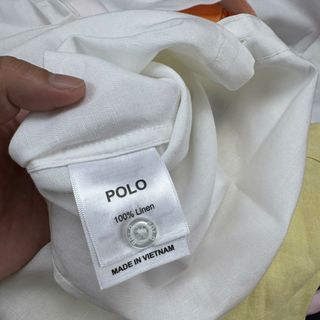 LINEN POLO TAY DÀI. Chất vải 100% linen tưng - ko pha - mịn- đồng chất.