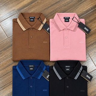 POLO BOSS COTTON NEW. Chất liệu Cotton gai pique cao cấp.
