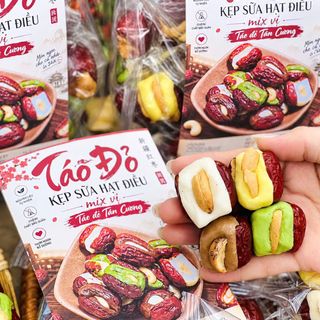 🍎TÁO ĐỎ KẸP SỮA MIX 4 VỊ – TRÀ XANH, SOCOLA, PHÔ MAI, SỮA LẠC ĐÀ